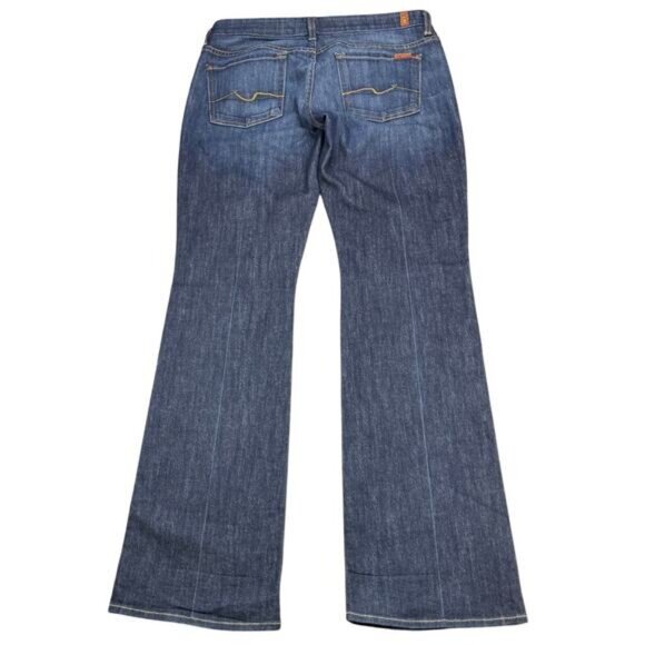 7 FOR ALL MANKIND Kimmie Bootcut Jean Size 31 Blue Made In USA - Picture 5 of 8